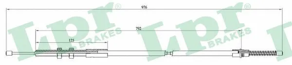 Cable Pull, parking brake (C0737B)