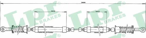 Cable Pull, parking brake (C0196B)