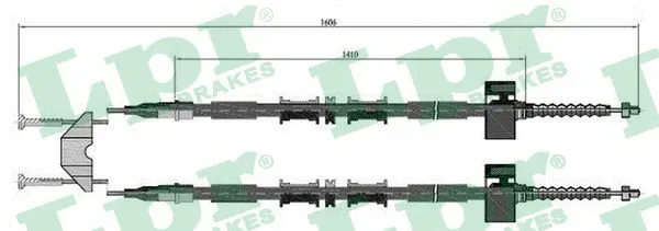 Cable Pull, parking brake (C0535B)