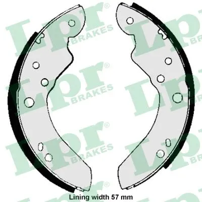 Brake Shoe Set (01190)