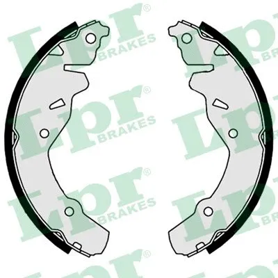 Brake Shoe Set (09180)