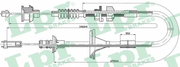 Cable Pull, clutch control (C0216C)