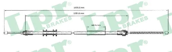 Cable Pull, parking brake (C0700B)