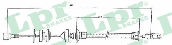 Cable Pull, clutch control (C0148C)