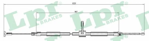 Cable Pull, parking brake (C0189B)