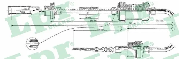 Cable Pull, clutch control (C0045C)