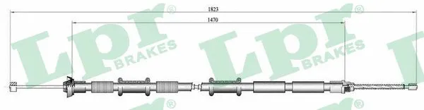 Cable Pull, parking brake (C0167B)