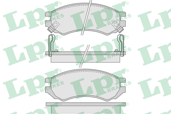Brake Pad Set, disc brake (05P1008)