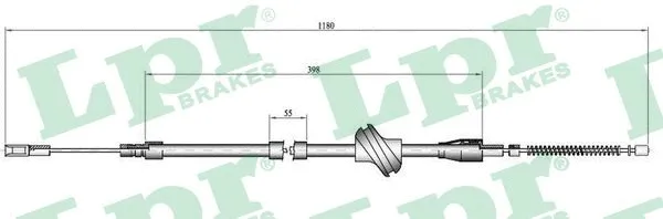 Cable Pull, parking brake (C0045B)