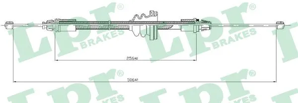 Cable Pull, parking brake (C0746B)