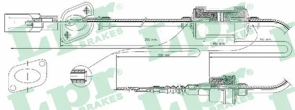 Cable Pull, clutch control (C0070C)