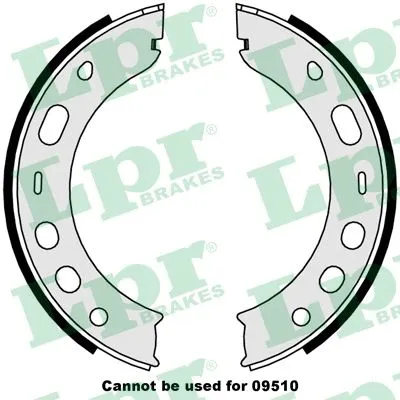 Brake Shoe Set, parking brake (09000)
