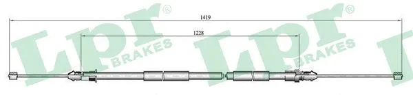 Cable Pull, parking brake (C0739B)