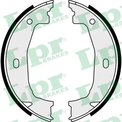 Brake Shoe Set, parking brake (08100)