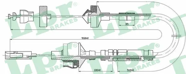 Cable Pull, clutch control (C0151C)