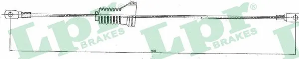 Cable Pull, parking brake (C0912B)