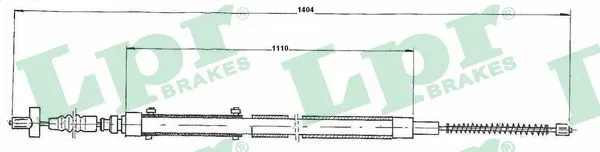 Cable Pull, parking brake (C0903B)