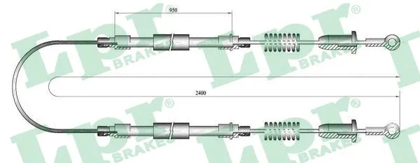 Cable Pull, parking brake (C0602B)