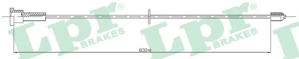 Cable Pull, parking brake (C0553B)