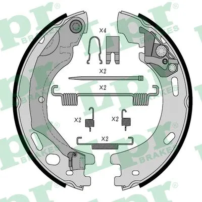 Brake Shoe Set, parking brake (09570K)