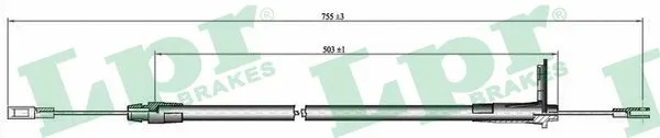 Cable Pull, parking brake (C0434B)