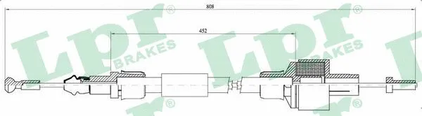 Cable Pull, clutch control (C0042C)