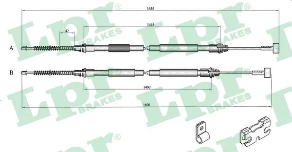Cable Pull, parking brake (C0246B)