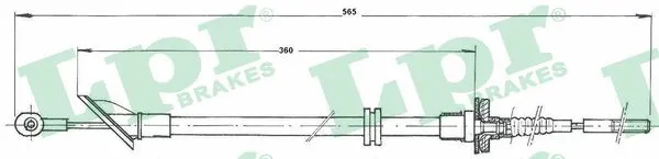 Cable Pull, clutch control (C0133C)
