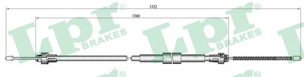 Cable Pull, parking brake (C0467B)