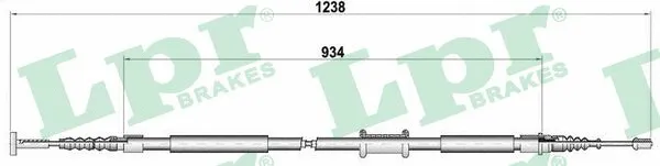 Cable Pull, parking brake (C0474B)
