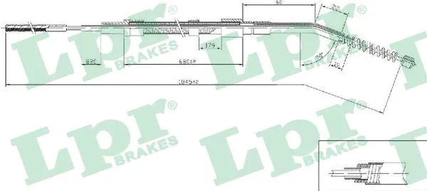 Cable Pull, parking brake (C0067B)