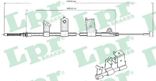 Cable Pull, parking brake (C0475B)