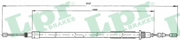 Cable Pull, parking brake (C0622B)