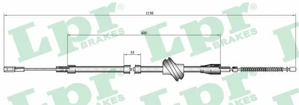 Cable Pull, parking brake (C0046B)