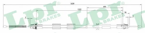 Cable Pull, parking brake (C0469B)