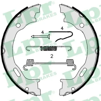 Brake Shoe Set, parking brake (08719)