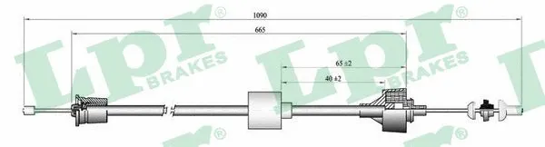 Cable Pull, clutch control (C0191C)