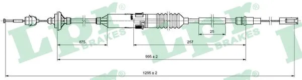 Cable Pull, clutch control (C0135C)