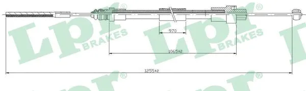 Cable Pull, parking brake (C1079B)