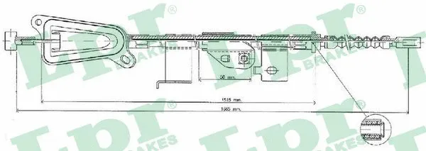 Cable Pull, parking brake (C0483B)