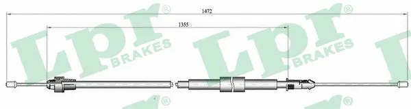 Cable Pull, parking brake (C0139B)
