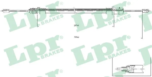Cable Pull, parking brake (C0212B)