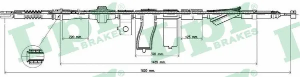 Cable Pull, parking brake (C0313B)
