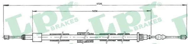 Cable Pull, parking brake (C0615B)