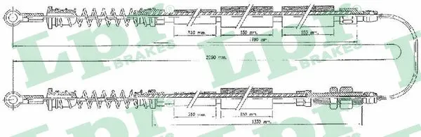 Cable Pull, parking brake (C0090B)