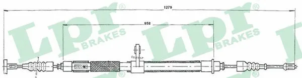 Cable Pull, parking brake (C0020B)