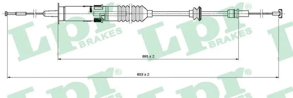 Cable Pull, clutch control (C0222C)