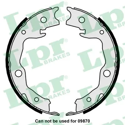 Brake Shoe Set, parking brake (01034)