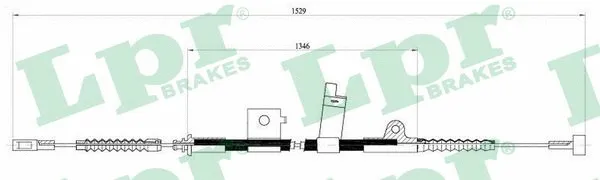 Cable Pull, parking brake (C0495B)