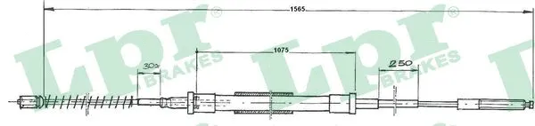 Cable Pull, parking brake (C0934B)